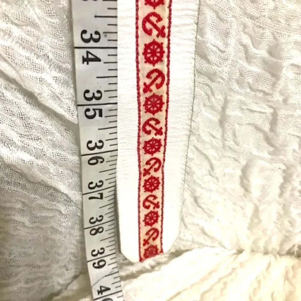 White & Red Naval Themed Belt Size S-M